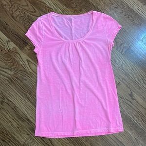 Loft Pink Short Sleeve Top Size S